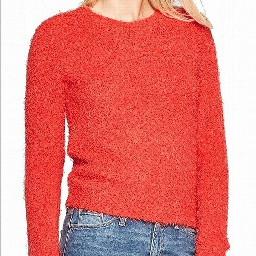 3 hearts balloon long eyelash pullover sweater